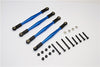 Gmade Sawback Aluminum Lower Anti-Thread Tie Rod - 4Pcs Set Blue
