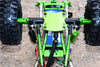 Gmade Sawback Aluminum+Plastic Front/Rear Skid Plate Mount - 1 Set Green