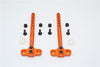 Gmade Sawback Aluminum Front/Rear Body Post With Mount - 2Pcs Set Orange