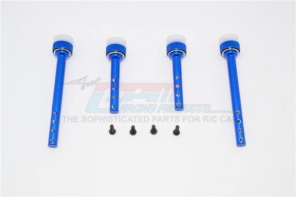 Gmade Sawback GS01 & Sawback 4LS Aluminum Front+Rear Magnet Body Post - 1 Set Blue