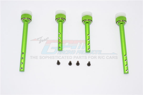 Gmade Sawback GS01 & Sawback 4LS Aluminum Front+Rear Magnet Body Post - 1 Set Green
