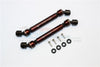 Gmade Sawback GS01 & Sawback 4LS  Steel+Aluminum Front & Rear Main Drive Shaft (114mm-124mm) - 1Pr Set Brown