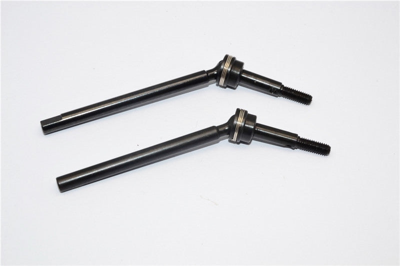 Gmade Sawback Steel Front CVD Drive Shaft (L63mm, R67mm) With 26mm Cup Joint - 2Pcs Black