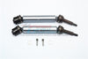 Traxxas XO-01 Supercar Harden Steel #45 Rear Axle CVD Drive Shaft With Alloy Body - 1 Pair Set Gray Silver