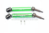 Traxxas XO-01 Supercar Harden Steel #45 Rear Axle CVD Drive Shaft With Alloy Body - 1 Pair Set Green