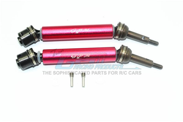 Traxxas XO-01 Supercar Harden Steel #45 Rear Axle CVD Drive Shaft With Alloy Body - 1 Pair Set Red