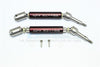 Traxxas XO-01 Supercar Stainless Steel 304 + Aluminum Rear CVD Drive Shaft - 1Pr Set Brown