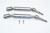 Traxxas XO-01 Supercar Stainless Steel 304 + Aluminum Rear CVD Drive Shaft - 1Pr Set Gray Silver