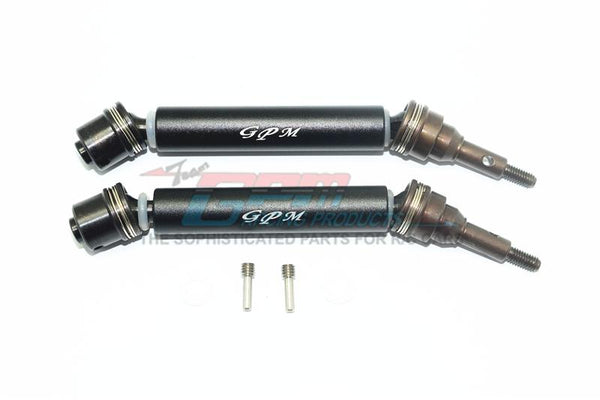 Traxxas XO-01 Supercar Harden Steel #45 Front Axle CVD Drive Shaft With Alloy Body - 1 Pair Set Black