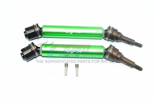 Traxxas XO-01 Supercar Harden Steel #45 Front Axle CVD Drive Shaft With Alloy Body - 1 Pair Set Green