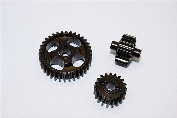 Axial Yeti XL Monster Buggy Steel Transmission Gears - 3Pcs Black