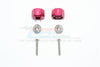 Tamiya T3-01 Dancing Rider Trike Aluminum Wheel Hex Adapter (+1mm) - 1Pr Set Red