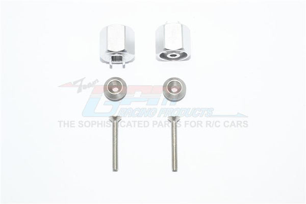 Tamiya T3-01 Dancing Rider Trike Aluminum Hex Adapter (+3mm) - 6Pc Set Silver