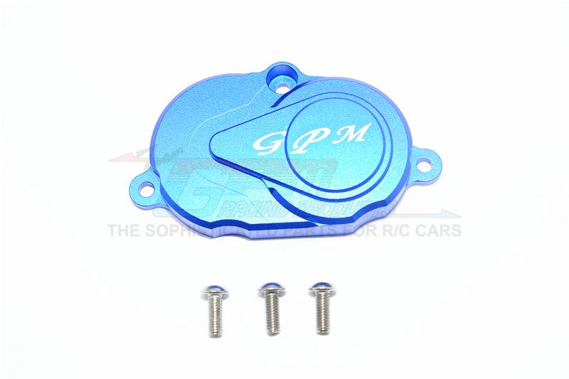 Tamiya T3-01 Dancing Rider Trike Aluminum Rear Gearbox Cover - 1Pc Set Blue