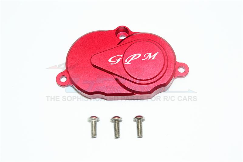 Tamiya T3-01 Dancing Rider Trike Aluminum Rear Gearbox Cover - 1Pc Set Red
