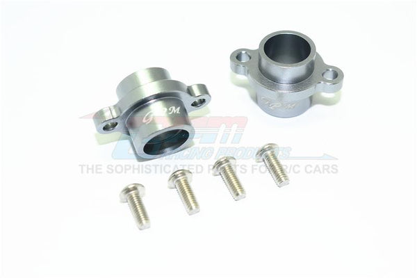 Tamiya T3-01 Dancing Rider Trike Aluminum Rear Axle Adapters - 1Pr Set Gray Silver