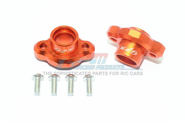 Tamiya T3-01 Dancing Rider Trike Aluminum Rear Axle Adapters ( Enclosed Design) - 1Pr Set Orange