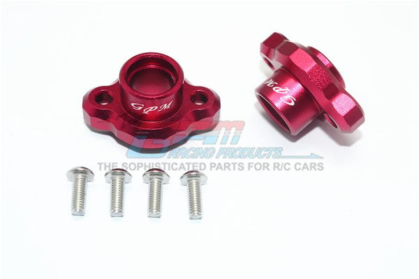 Tamiya T3-01 Dancing Rider Trike Aluminum Rear Axle Adapters ( Enclosed Design) - 1Pr Set Red