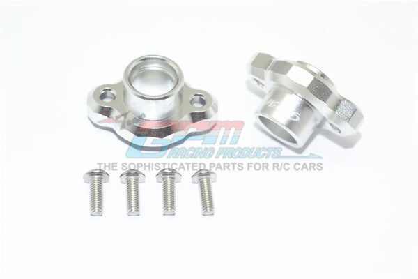 Tamiya T3-01 Dancing Rider Trike Aluminum Rear Axle Adapters ( Enclosed Design) - 1Pr Set Silver