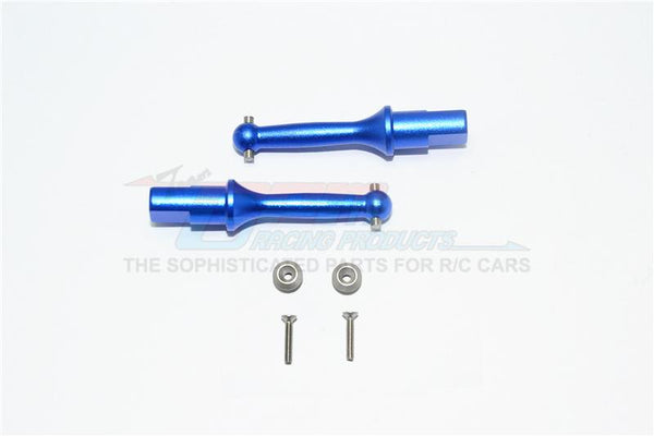 Tamiya T3-01 Dancing Rider Trike Aluminum Rear Wheel Shaft - 1Pr Set Blue