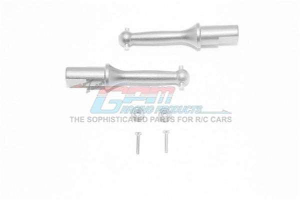 Tamiya T3-01 Dancing Rider Trike Aluminum Rear Wheel Shaft - 1Pr Set Silver