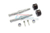 Tamiya T3-01 Dancing Rider Trike Stainless Steel Rear Wheel Shaft With Aluminum Hex Adapter (+2mm) - 4Pc Set Brown