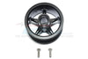 Tamiya T3-01 Dancing Rider Trike Aluminum Front Wheel (5 Poles Design) - 1Pc Set Black