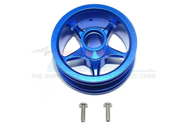 Tamiya T3-01 Dancing Rider Trike Aluminum Front Wheel (5 Poles Design) - 1Pc Set Blue