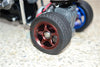 Tamiya T3-01 Dancing Rider Trike Aluminum Rear Wheel (5 Poles Design) - 1Pr Set Green