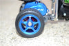 Tamiya T3-01 Dancing Rider Trike Aluminum Rear Wheel (5 Poles Design) - 1Pr Set Gray Silver