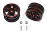 Tamiya T3-01 Dancing Rider Trike Aluminum Rear Wheel (5 Poles Design) - 1Pr Set Brown