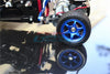 Tamiya T3-01 Dancing Rider Trike Aluminum Rear Wheel (6 Poles Design) - 1Pr Set Blue