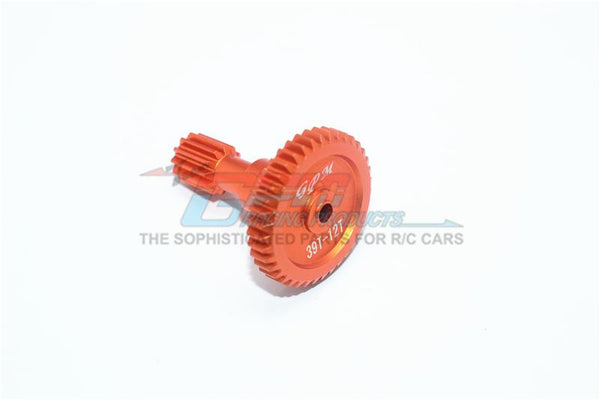 Tamiya T3-01 Dancing Rider Trike Aluminum Rear Main Gear (39T-12T) - 1Pc Orange