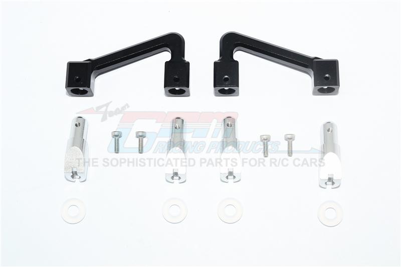 Tamiya T3-01 Dancing Rider Trike Aluminum Body Mount & Stabilizer - 14Pc Set Black