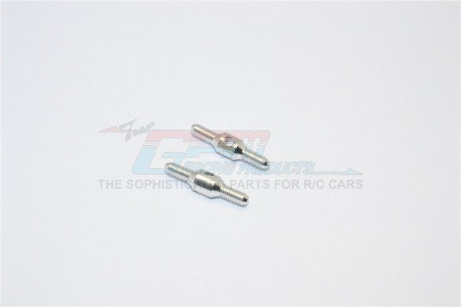 Aluminum 3mm Clockwise And Anti Clockwise Turnbuckles (Total Length 20mm - Both Side Thread 6mm, Body 8mm) - 1Pr Silver