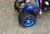 Tamiya T3-01 Dancing Rider Trike Aluminum Rear Fender With Hex Adapter (+3mm) - 12Pc Set Blue