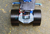 Tamiya T3-01 Dancing Rider Trike Aluminum Rear Fender With Hex Adapter (+3mm) - 12Pc Set Gray Silver