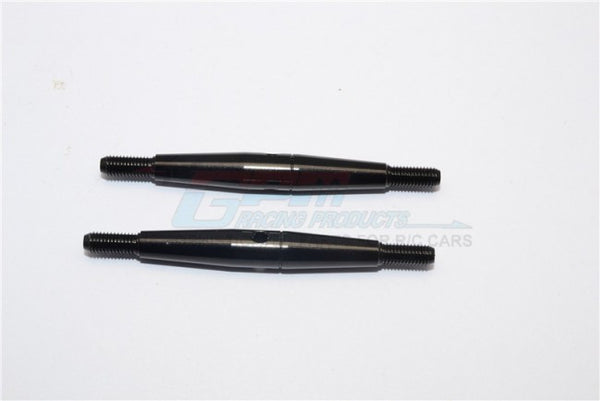 Aluminium 3mm Clockwise And Anti Clockwise Turnbuckles (Total Length 50mm - Both Side Thread 7.5mm, Body 35mm) - 1Pr Black