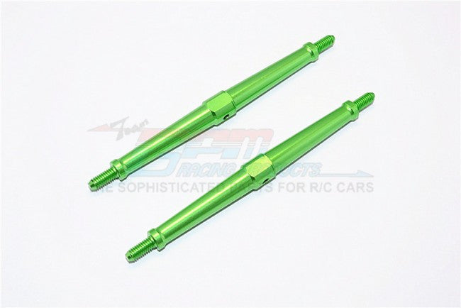 Aluminum 4mm Clockwise And Anticlockwise Turnbuckles (Total Length 102mm - Both Side Thread 9.5mm) - 1Pr Green
