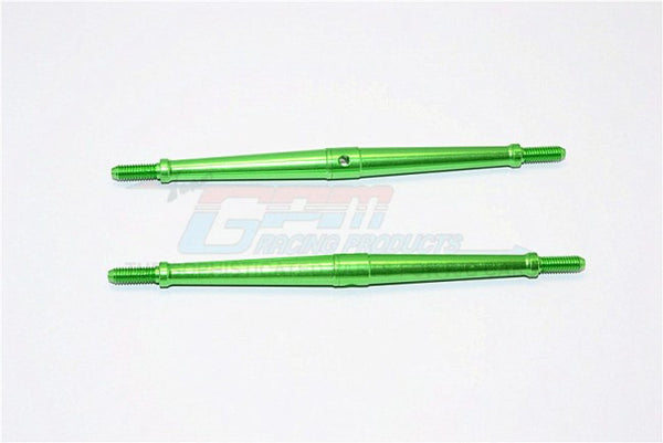 Aluminum 4mm Clockwise And Anticlockwise Turnbuckles (Total Length 115.5mm - Both Side Thread 12mm) - 1Pr Green