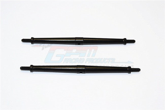 Aluminum 4mm Clockwise And Anticlockwise Turnbuckles (Total Length 120.5mm - Both Side Thread 10mm) - 1Pr Black