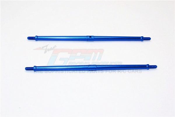 Aluminum 4mm Clockwise And Anticlockwise Turnbuckles (Total Length 147.5mm - Both Side Thread 10mm) - 1Pr Blue