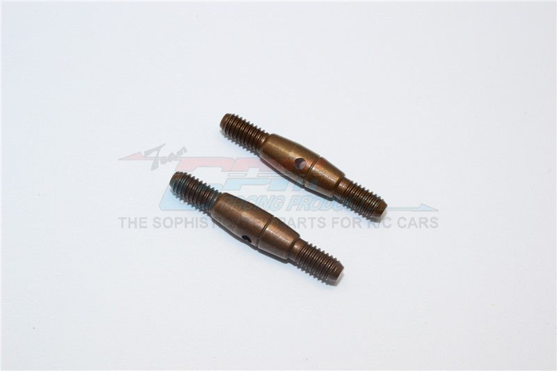 Spring Steel 4mm Clockwise And Anticlockwise Turnbuckles (Total Length 30mm - Both Side Thread 8mm, Body 14mm) - 1Pr 