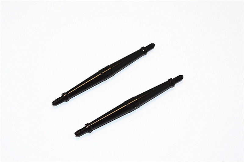 Aluminum 4mm Clockwise And Anticlockwise Turnbuckles (Total Length 85.5mm - Both Side Thread 8.5mm) - 1Pr Black