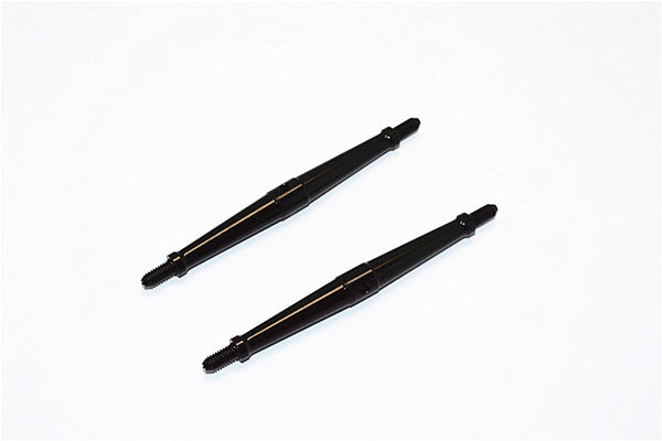 Aluminum 4mm Clockwise And Anticlockwise Turnbuckles (Total Length 85.5mm - Both Side Thread 8.5mm) - 1Pr Black