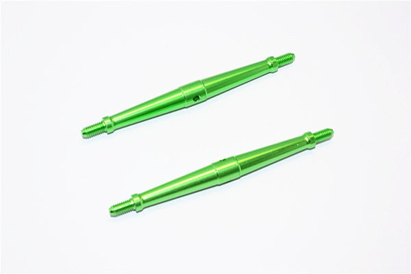 Aluminum 4mm Clockwise And Anticlockwise Turnbuckles (Total Length 85.5mm - Both Side Thread 8.5mm) - 1Pr Green