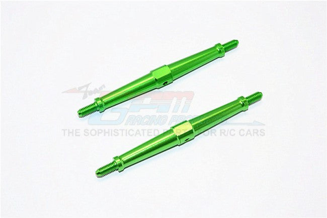 Aluminum 4mm Clockwise And Anticlockwise Turnbuckles (Total Length 86.5mm - Both Side Thread 9.5mm) - 1Pr Green