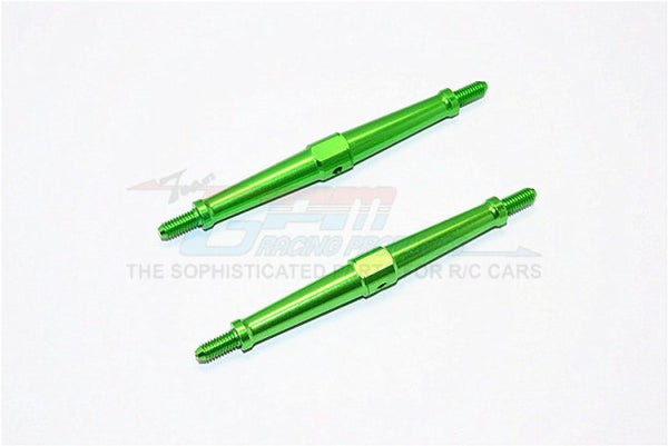 Aluminum 4mm Clockwise And Anticlockwise Turnbuckles (Total Length 86.5mm - Both Side Thread 9.5mm) - 1Pr Green