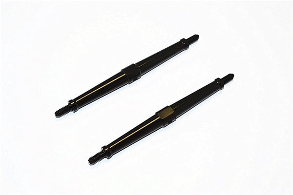 Aluminum 4mm Clockwise And Anticlockwise Turnbuckles (Total Length 97.5mm - Both Side Thread 9.5mm) - 1Pr Black
