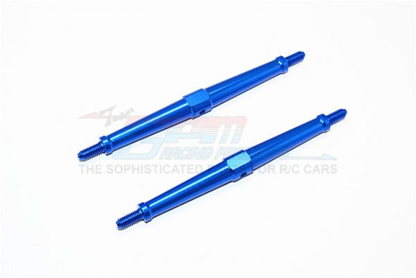 Aluminum 4mm Clockwise And Anticlockwise Turnbuckles (Total Length 97.5mm - Both Side Thread 9.5mm) - 1Pr Blue